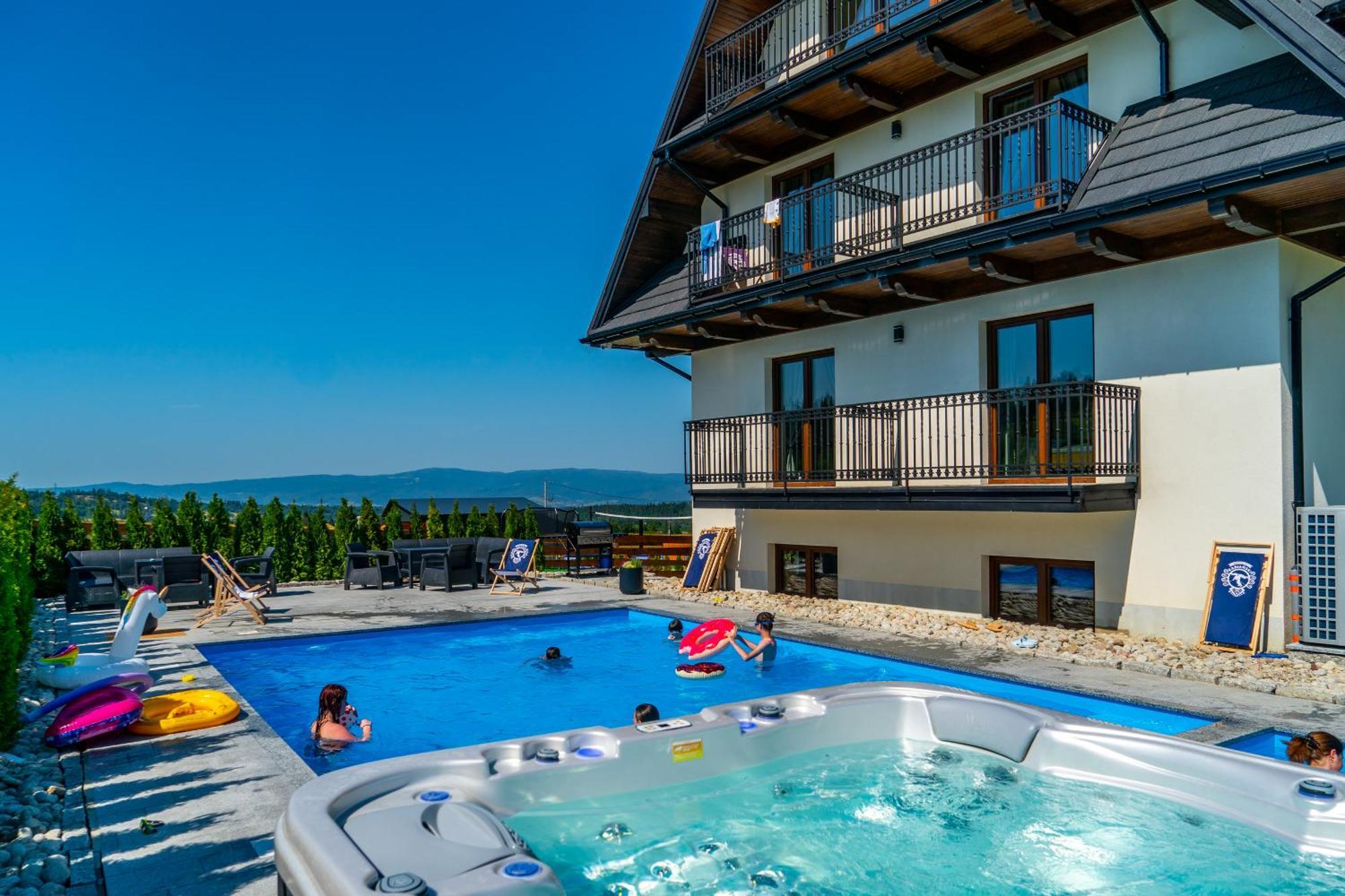 Aparthotel Rabian-Ski Zewnetrzny Basen Oraz Jacuzzi Z Podgrzewana Woda Sala Zabaw I Dmuchaniec Bialka Tatrzanska Buitenkant foto